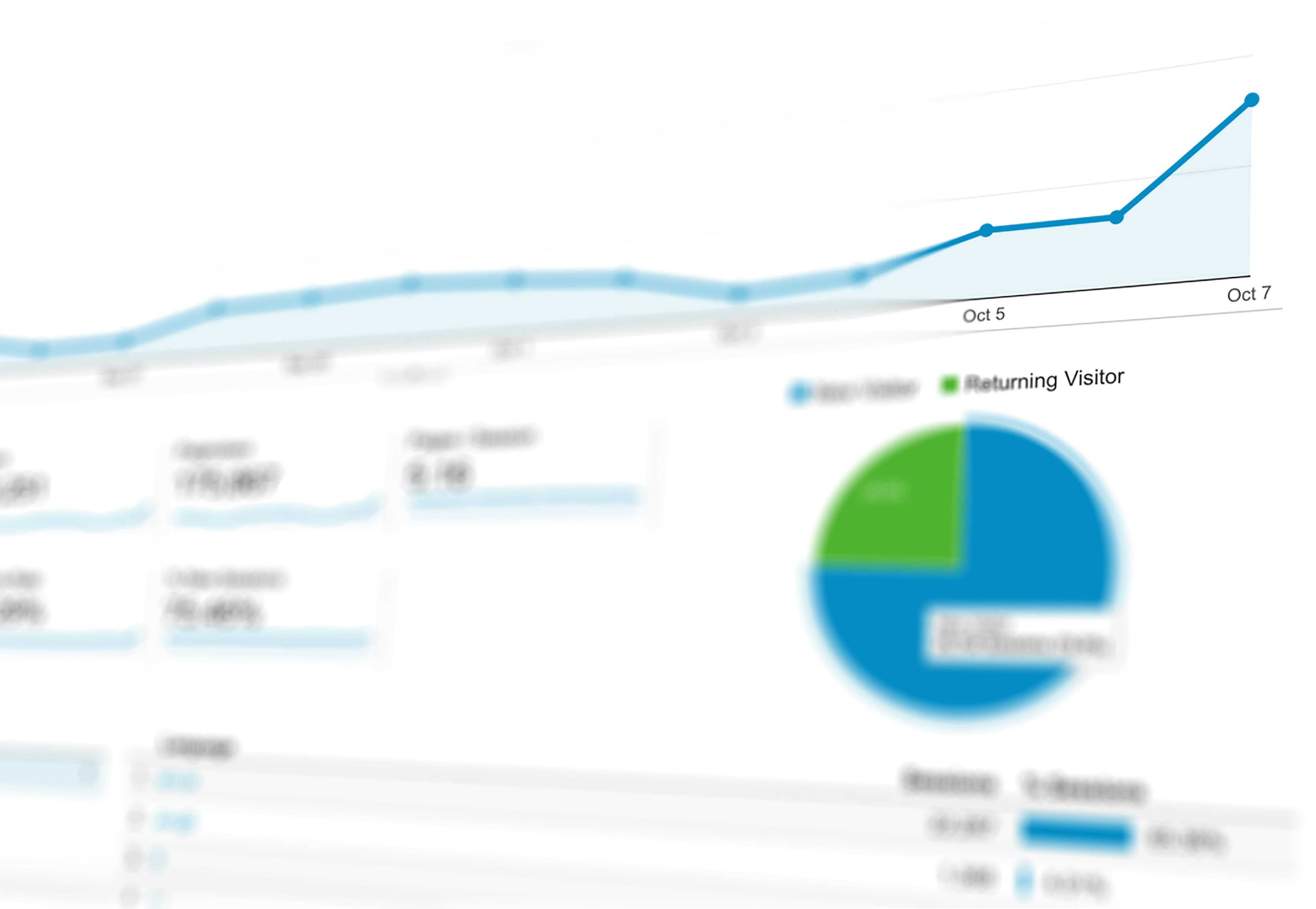 Abstract data visualization with overlapping line charts
